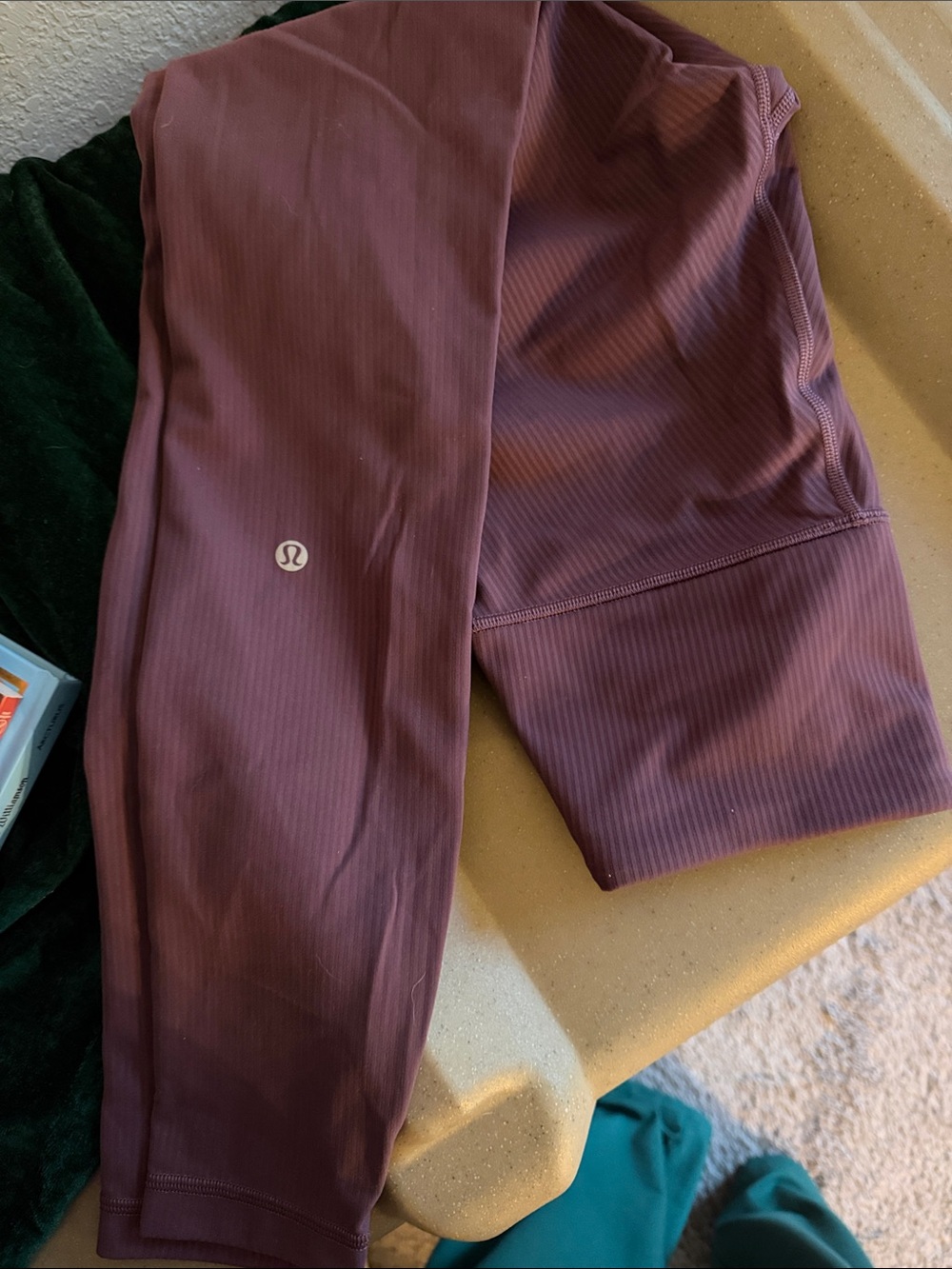 lululemon athletica Ribbed Leggings in Plum